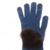 Cashmere Blend Gloves with Lamb Fur decoration packaged in Signature box